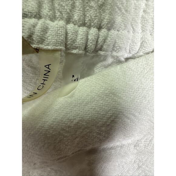 Soft Surroundings‎ Pants Womens M White Wide Leg Pull-On Casual Beach Preppy - Picture 5 of 8